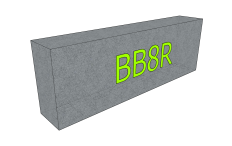 Betonový blok BBU8R 1800x300x600 mm